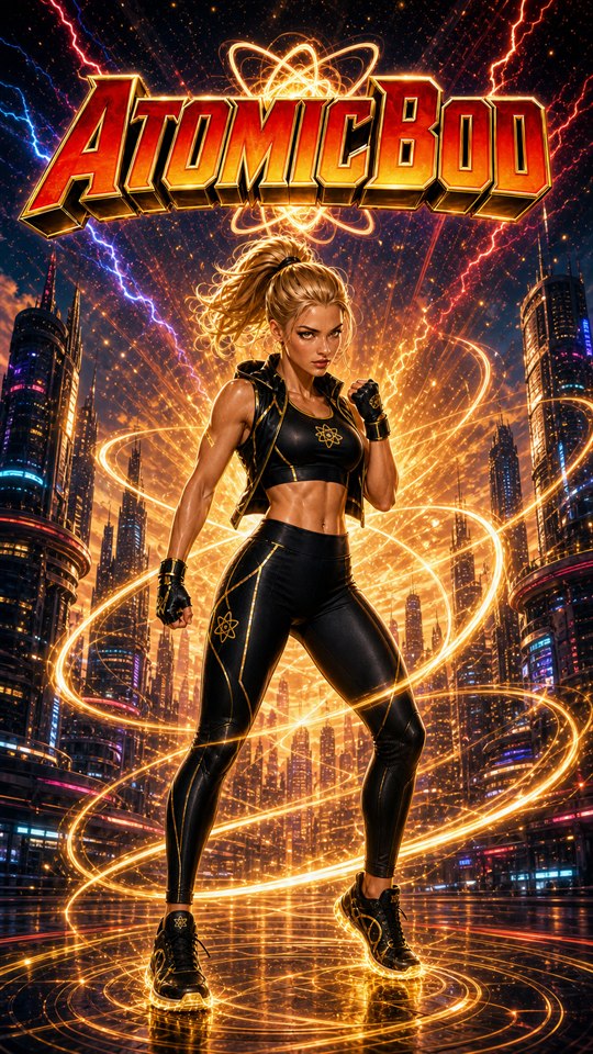 Motion Heroine AtomicBod screensaver preview