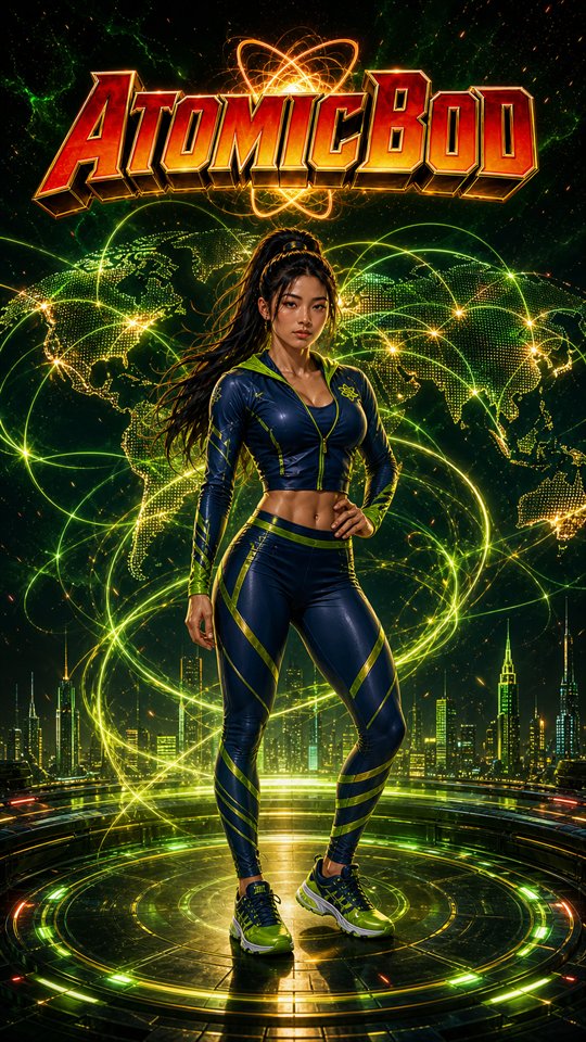 Find a Trainer Heroine AtomicBod screensaver preview