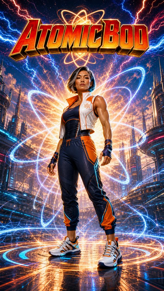 Nova Heroine AtomicBod screensaver preview